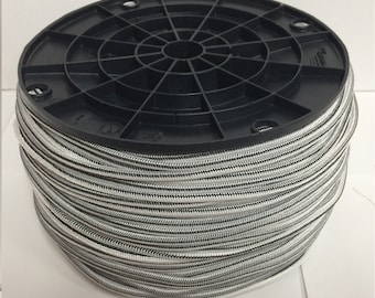 Bungie Nylon coated rubber rope shock cord 1/8" x 500' Bungee Stretch Made N USA