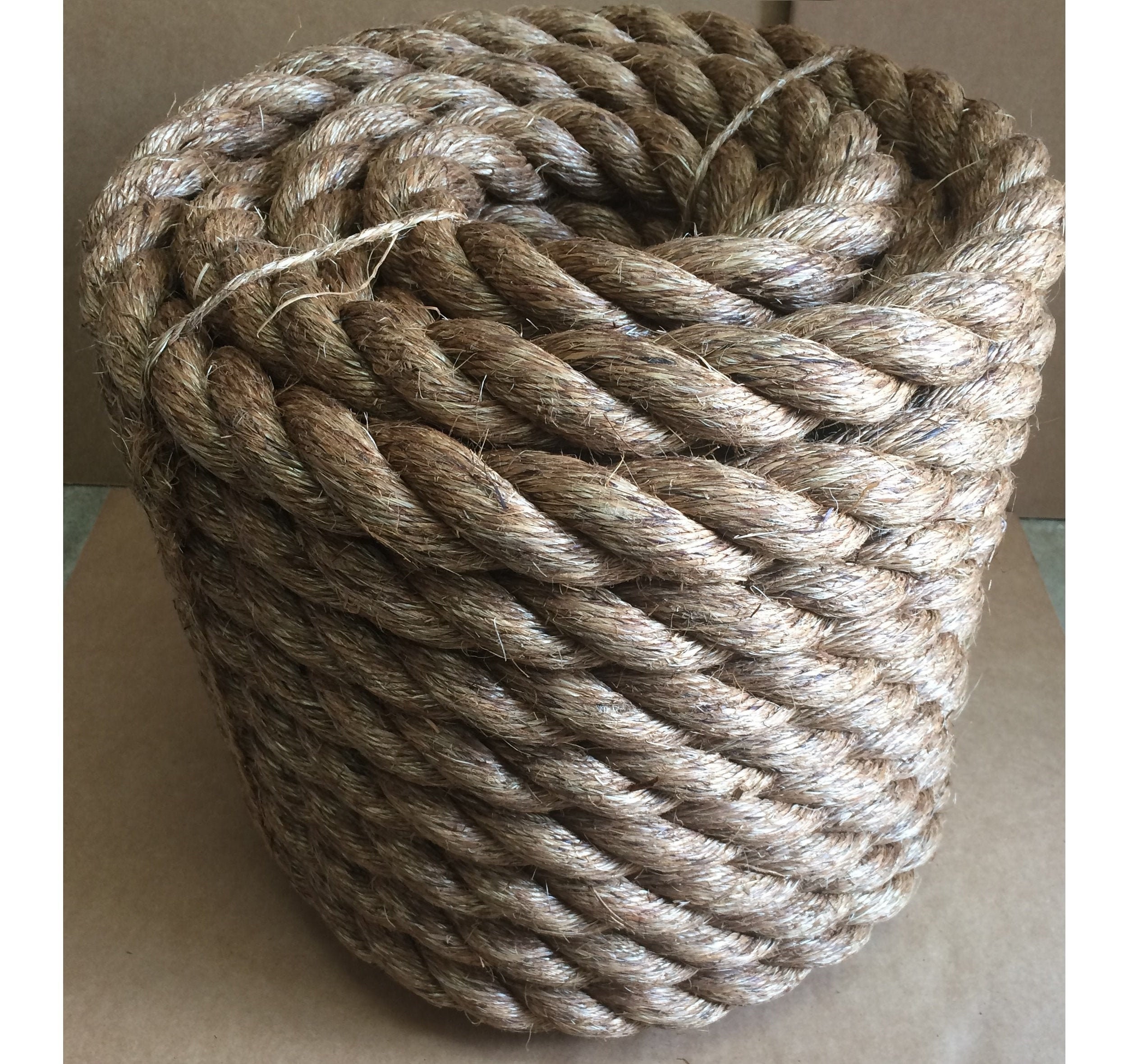 Everbilt 1/2 in. x 200 ft. Natural Twisted Manila Rope 70370 - The Home Depot