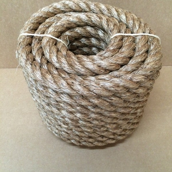 1.25" X 100' TREATED MANILA ROPE Docks Tree Work Dock Farm Nautical Crafts Rodeo 1-1/4