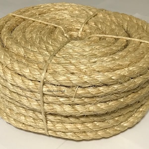1/2&quot; x 100&#39; Natural Sisal Rope CAT SCRATCHING POST Claw Control Toy Crafts Pet