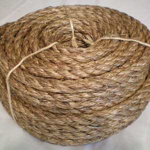 1.5 X 100' TREATED MANILA ROPE Docks Tree Work Dock Farm Nautical Crafts  Rodeo 1-1/2 