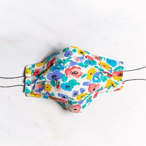 Reusable Cotton Face Mask - Vintage Floral Print