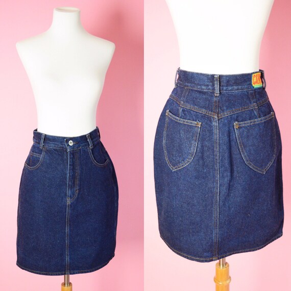calvin klein jean skirt