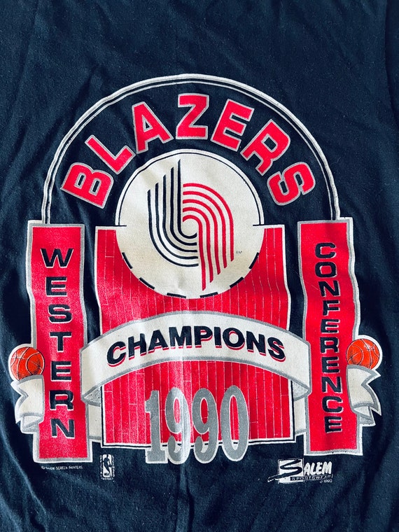 Vintage 1990 Trail Blazers NBA Western Conference 