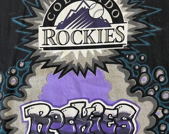 Vintage 1993 Starter Colorado Rockies Tee Single Stitch