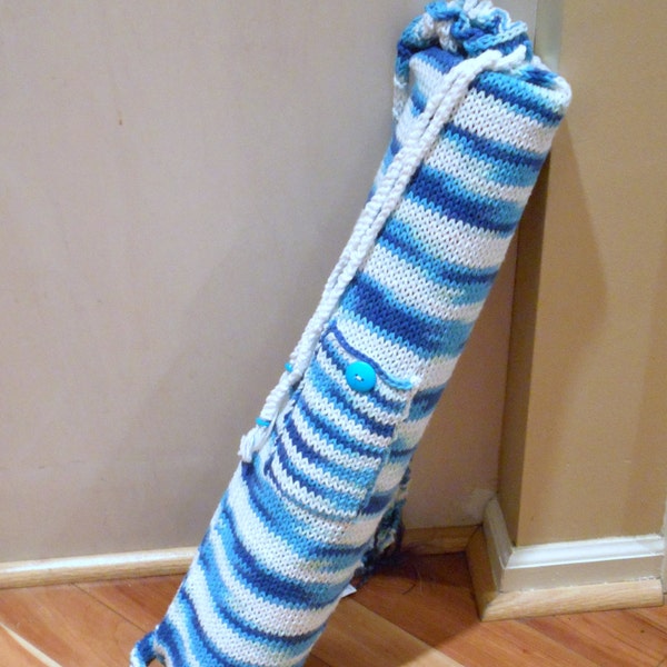 Knitted Yoga Mat Bag Etsy