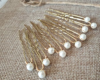 Petite épingle à cheveux de mariage en perle Épingle à cheveux de mariée en perle Épingle à cheveux en perle pour cheveux de mariage en perle. Cheveux pour occasions spéciales, cheveux pour bal de promo.
