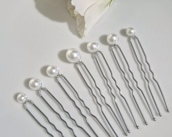 Ensemble d'épingles à cheveux de mariage en perles Épingles à cheveux de mariée en perles Épingles à cheveux de mariage en perles de perles. Cheveux de demoiselle d'honneur, cheveux de bal de promo.