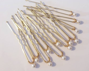 Très petites épingles à cheveux de mariage en perles Épingles à cheveux de mariée en perles Épingles à cheveux de mariage en perles. Perles de 4 mm. Évaluation des cheveux de la mariée, bal des finissants