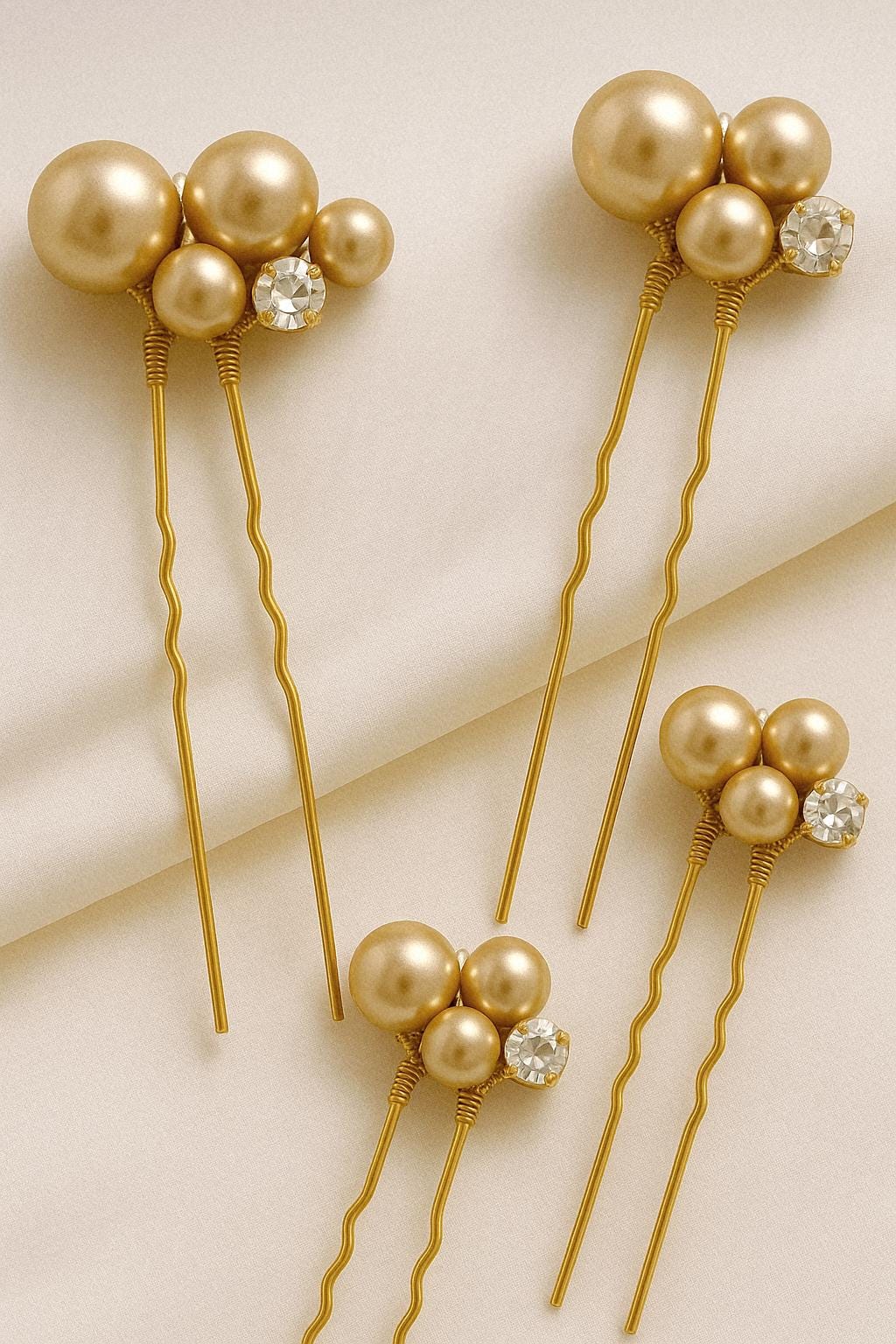 ✨NEW Elegant Gold and Pearl Hair Accessory Set Amazon.com : 9PCS Gold Wedding Bridal Pearl Hair Pins Clips  main image 4