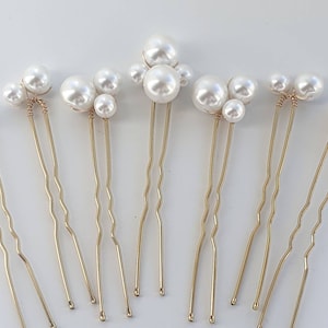 Hullovota + 4 Pcs Elegant Pearl Hair Claw