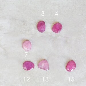 Sapphire Ring, Pink Sapphire Ring, Rose Cut Sapphire in 14K Gold, Ruby Ring, Ruby Sapphire Gold & Silver Ring, Free Form Sapphire image 10
