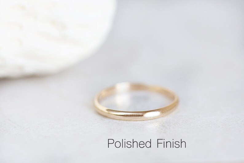 14K Gold Wedding Band 2mm Half Round 14K Gold Band EcoFriendly Solid 14K Gold Band Women/'s 14K Yellow or 14K Rose Gold Wedding Ring Band