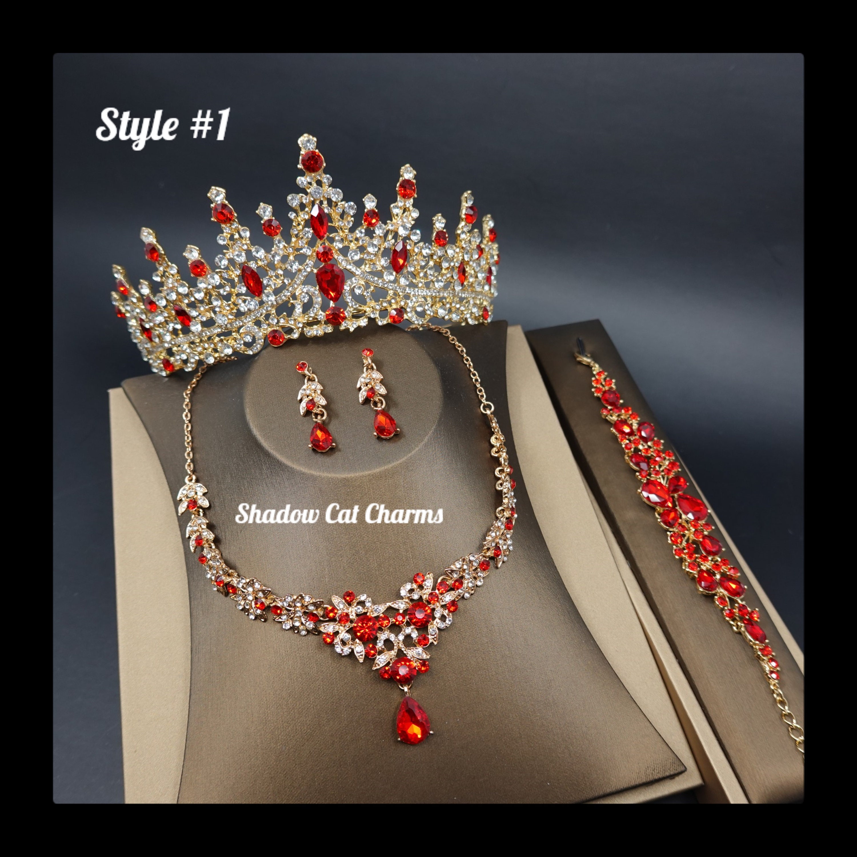 red jewelry prom