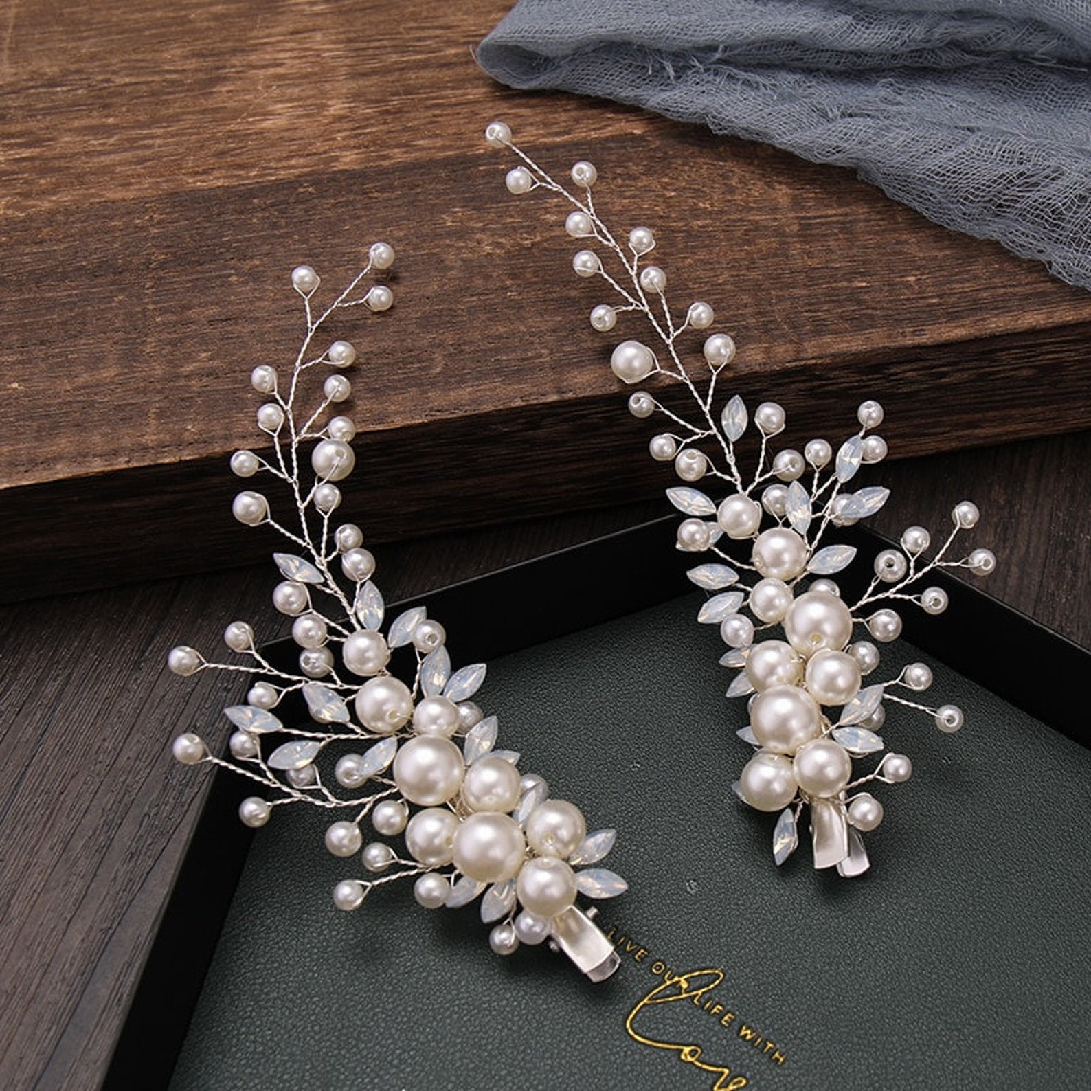 Bridal Pearl Hair Pins Pearl Wedding Hair Pins Pearl Bridal Etsy