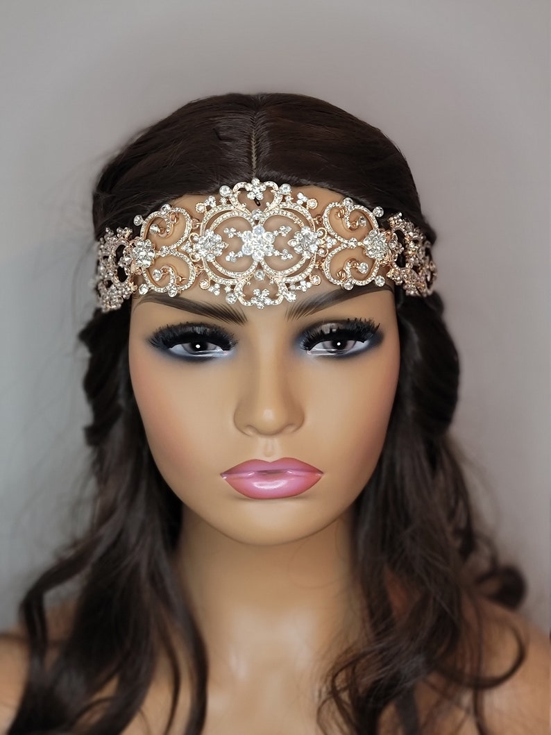 Crystal Forehead Bridal Headband Forehead Jewelry Forehead Etsy
