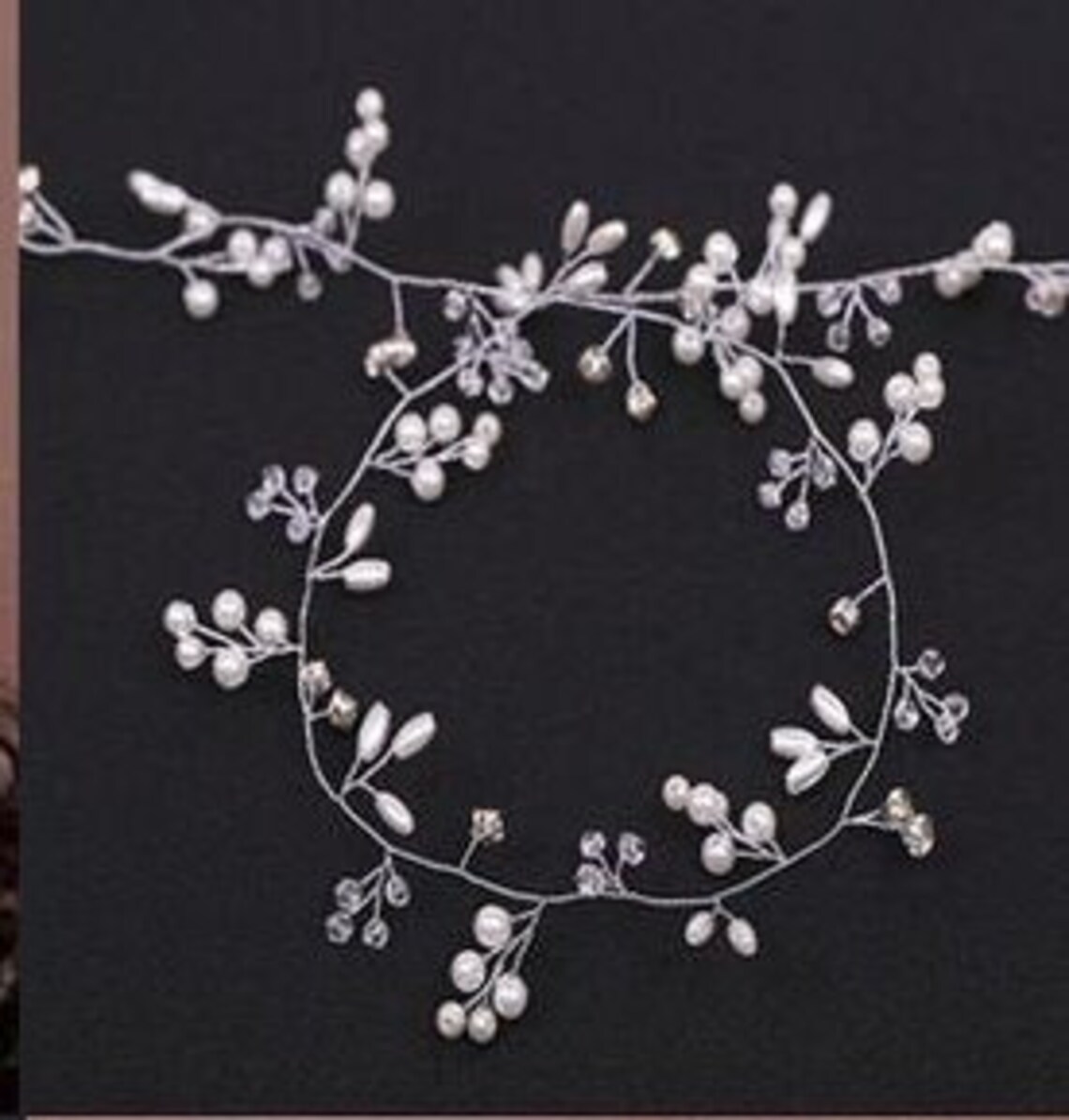 Bridal hair vine Long hair vine Wedding hair vine Flower hair Etsy