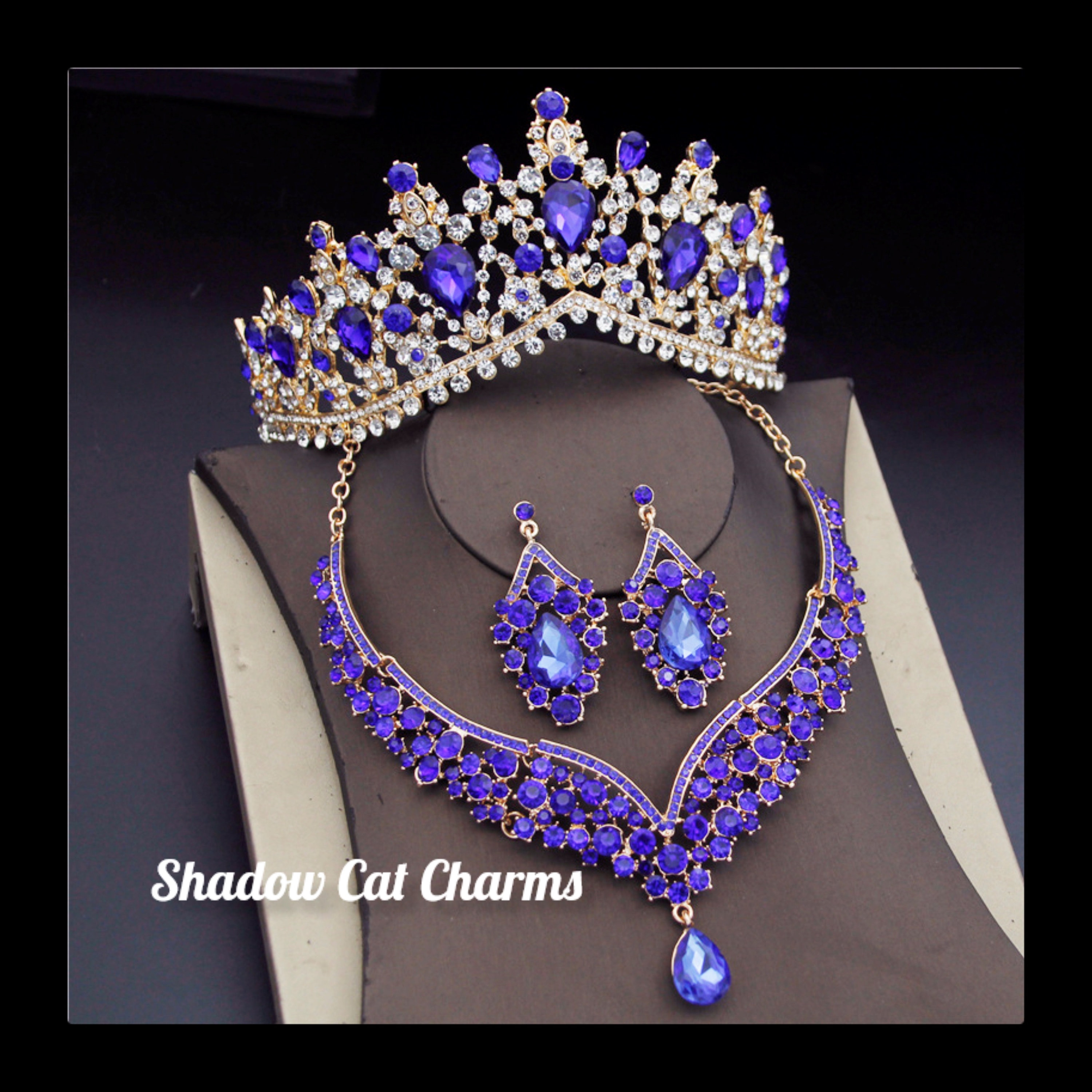 Topaz Crystal Floral Pageant Stretch Bracelet | Prom Bracelet on Gold | L&M  Bling - lmbling