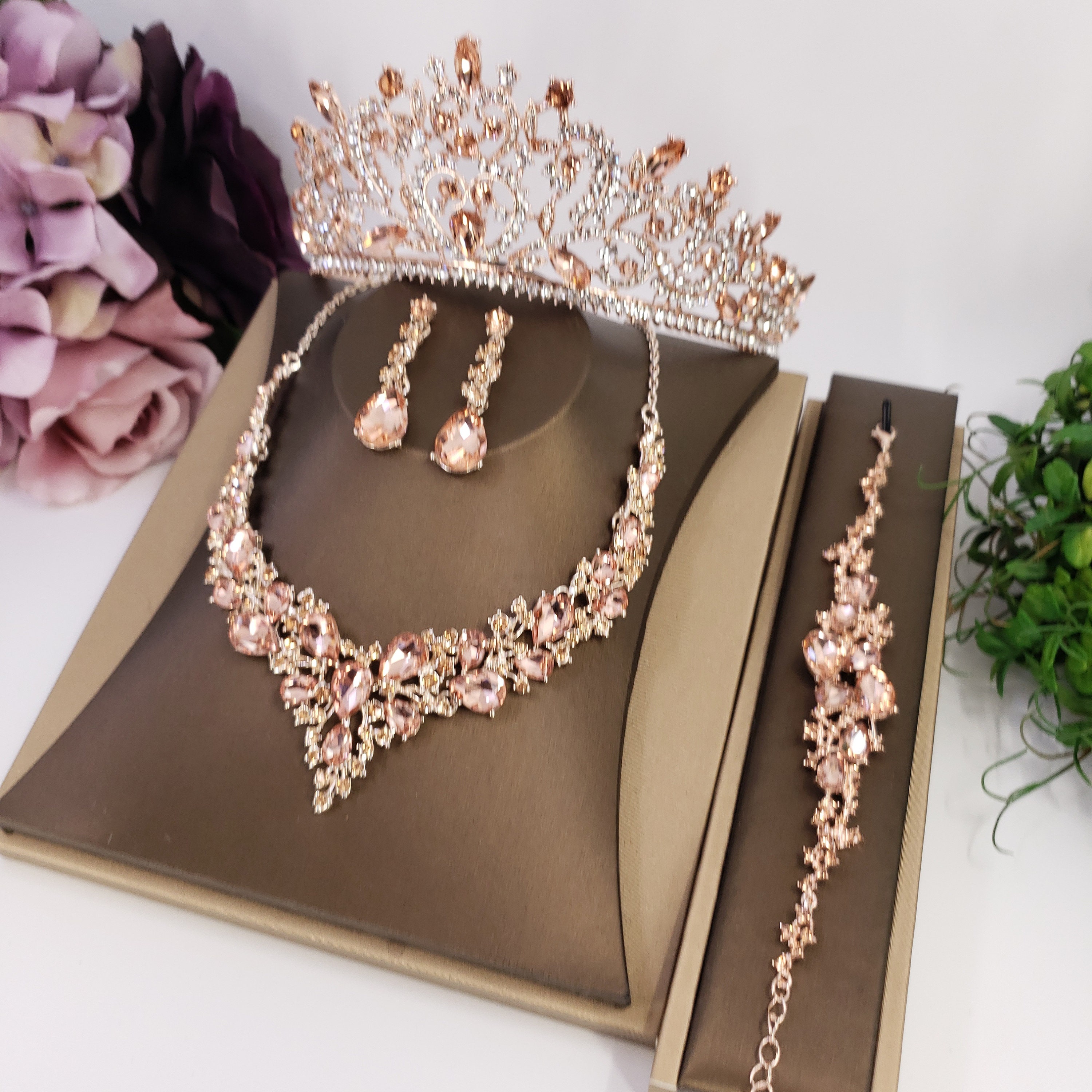 Jewelry Sets for Women Necklaces And Earrings And Bracelets Quince Ear  Ornament Jewelry Sets for Women Fancy 