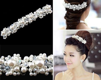 Pearl Tiara Crown Wedding Tiara Bridal Headpiece - Etsy