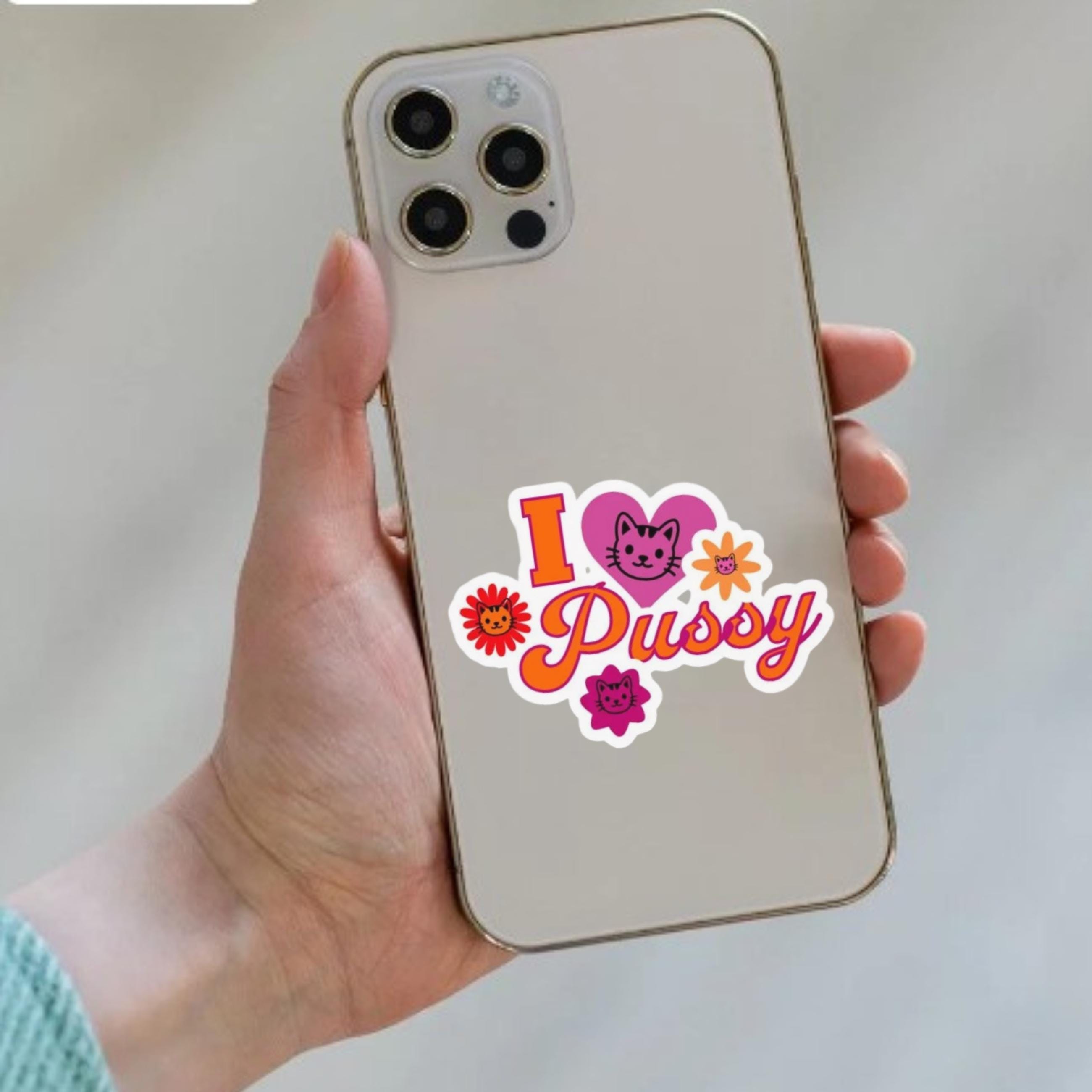 Funny Lesbian Cat Mom Vinyl Sticker - Sapphic Humor Pride Gift - Etsy