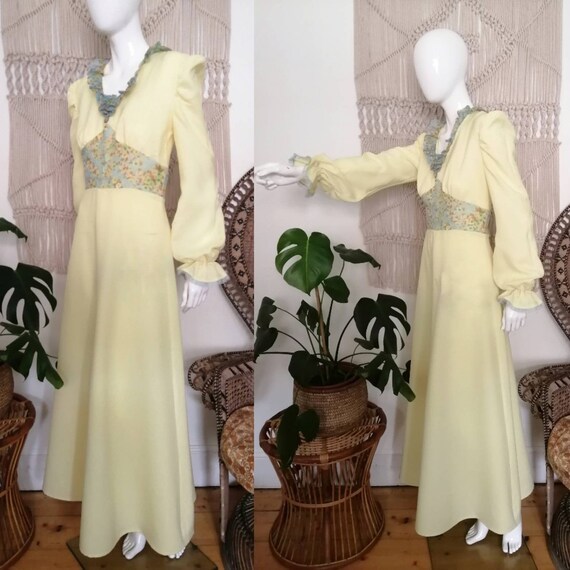 Vintage 1970's does 30's maxi dress