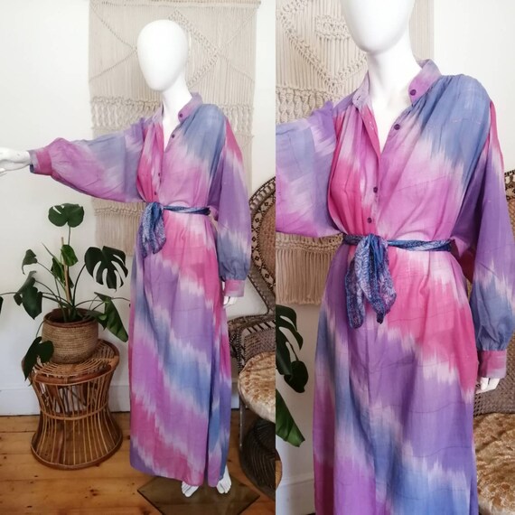 Vintage 70's Sultana by Adini indian cotton maxi d