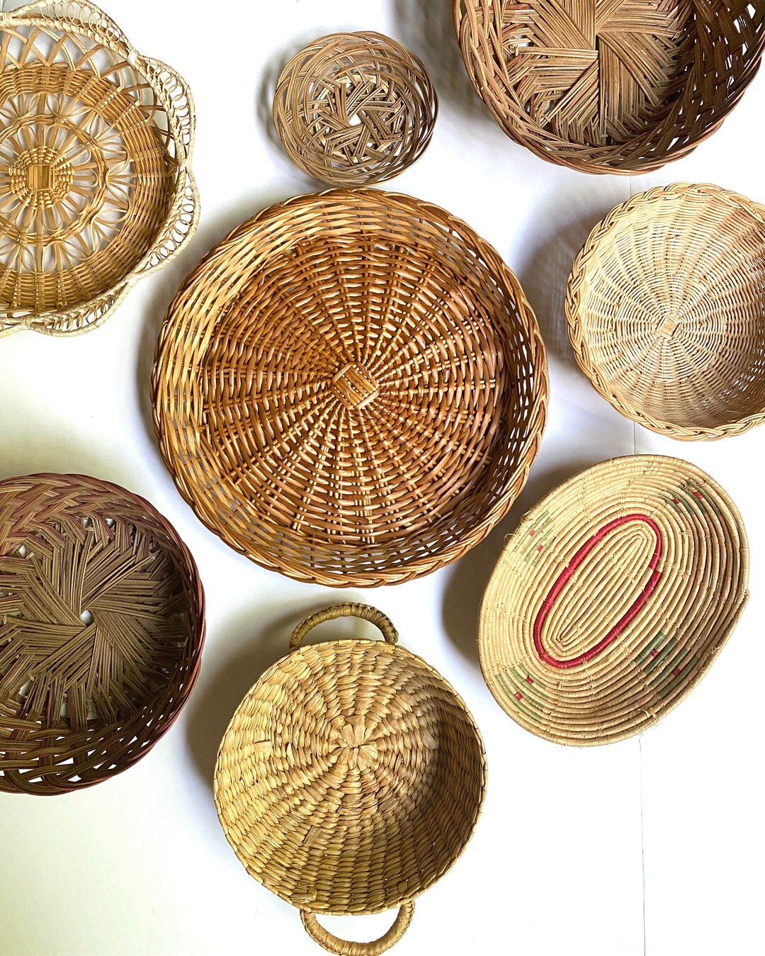 Ocotillo Basket Collection // Boho Wall Baskets // Desert Basket Set Etsy