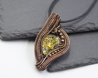Steampunk Watch Part Necklace,  Heady Wire Wrapped Pendant, Unisex Steapunk Jewelry Gift