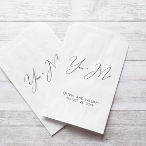 Bolsas de regalo con forma de donut, bolsas de donut para bodas, You + Me, mesa de postres, despedida de soltera, dulces y caramelos, personalizadas, forradas, resistentes a la grasa