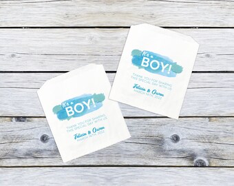 Bolsas de regalo para baby shower, favores de donuts, sacos de galletas, bolsas de panadería blancas para donuts, personalizadas, resistentes a la grasa