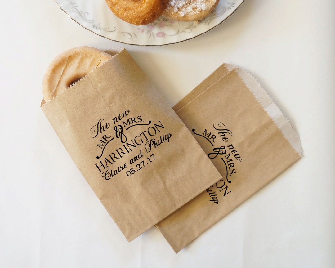 Wedding Donuts Bags Doughnut Bags Cider and Donuts Kraft Etsy