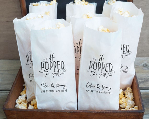 personalized popcorn bolsas