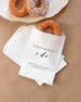 Donut Favor Bags, Doughnut Sacks, Wedding Dessert Table, Bridal Shower, Donut Mind If I Do - Personalized - Lined, Grease Resistant 