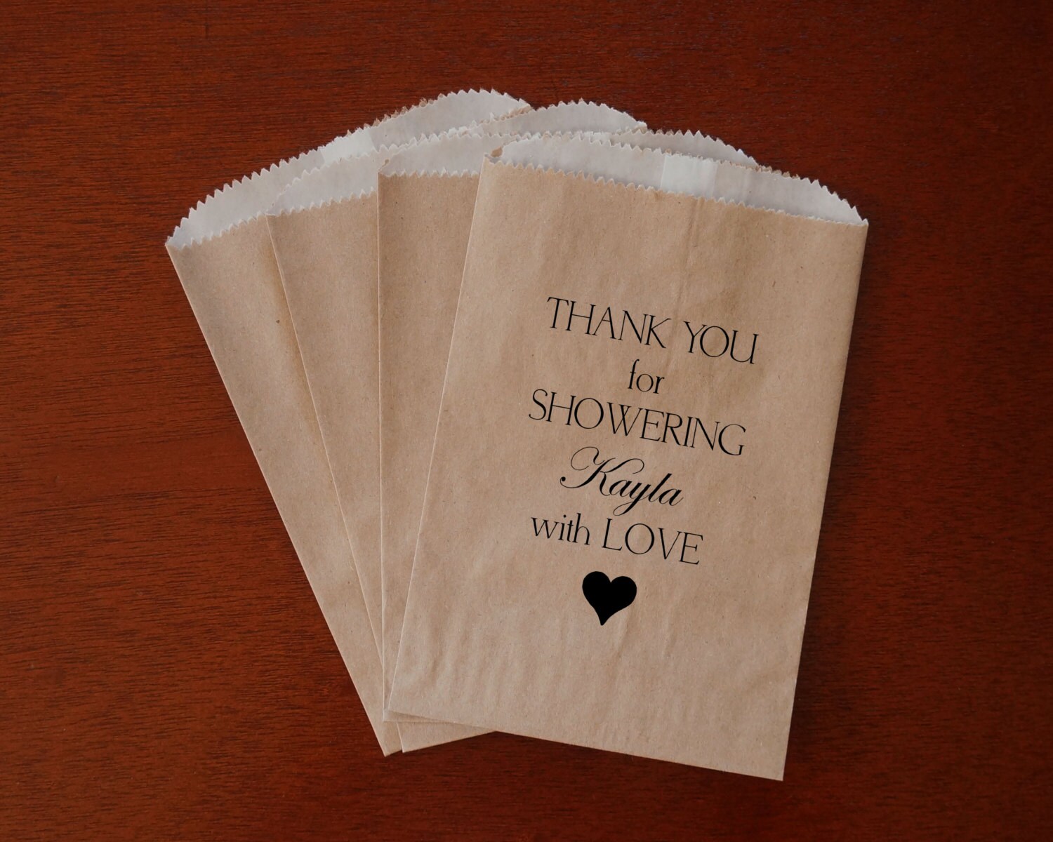 Bridal Shower Cookie Bags Baby Shower Bags Kraft Paper Etsy