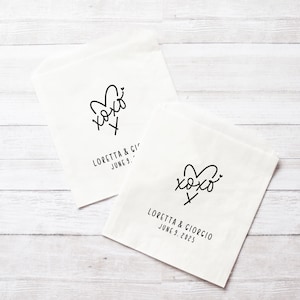 Bridal Shower Favor Bags, Wedding Brunch, White Bakery Bags, Breakfast Reception, Engagement Party - Personalized - Grease Resistant