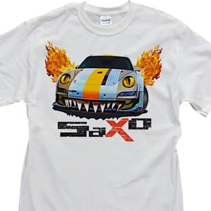 Porsche  - Saxo Flame  T-Shirt - White - Sizes up to XXXXL
