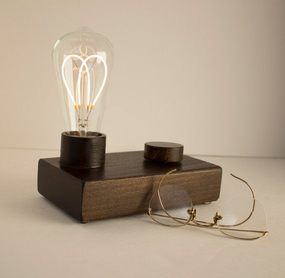 Edison block Lamp, Edison Wood lamp with dimmer, Table Lamp, Desk Lamp, Edison Bulbs, Industrial Lamp, unique lighting, Industrial Lighting Edison block Lamp, Edison Wood lamp with dimmer, Table Lamp, Desk Lamp, Edison Bulbs, Industrial Lamp, unique lighting, Industrial Lighting