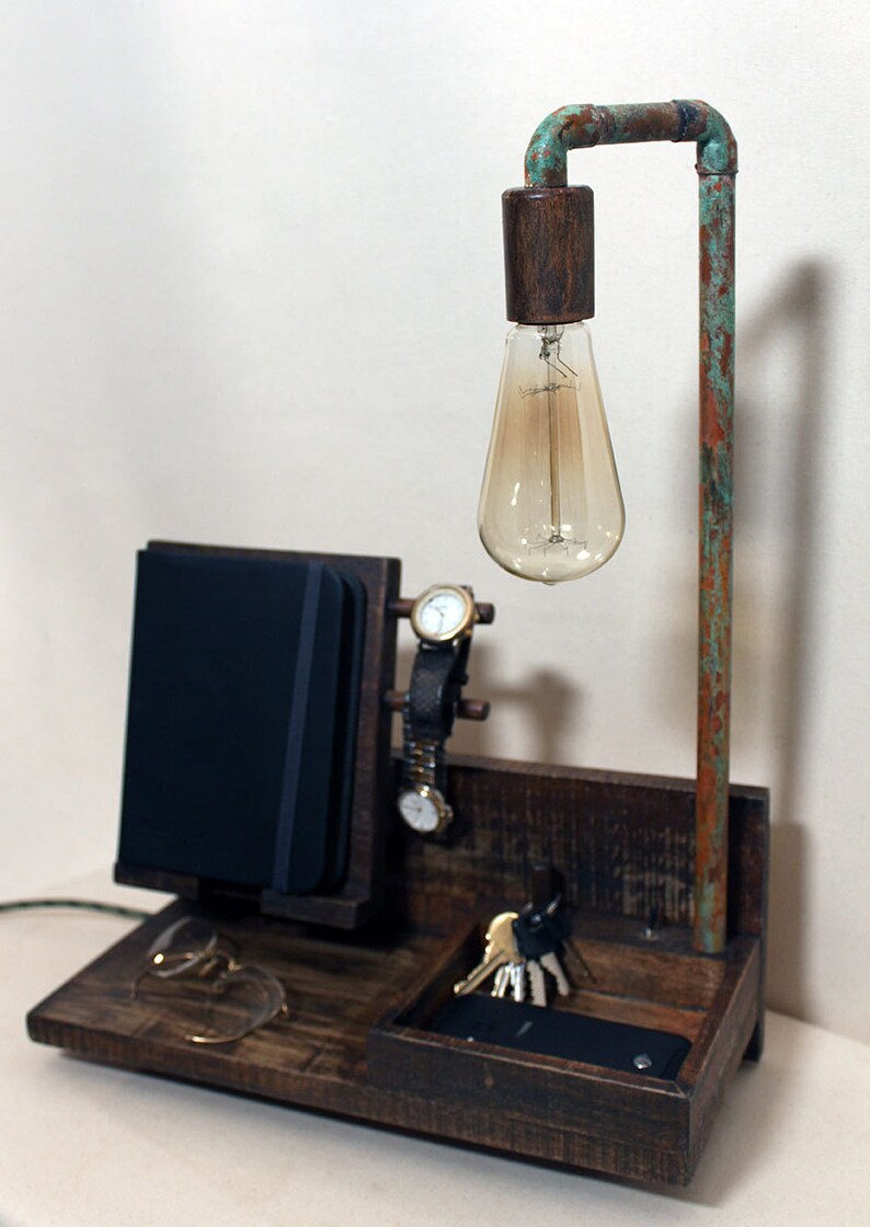 Docking Station nightstand organizer iphone ipad charging Etsy