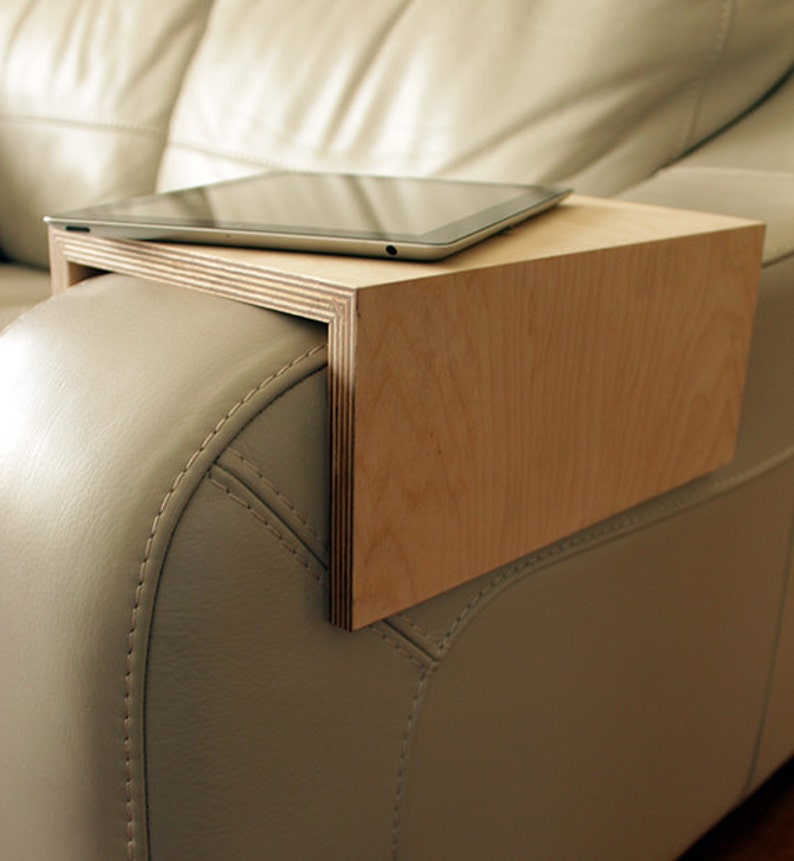 Couch Arm Table Sofa Shelf Image 0