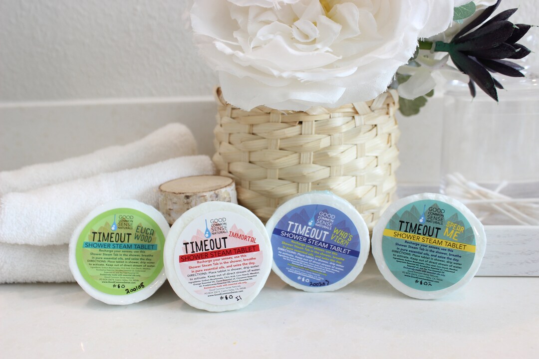 Set of 6 Shower Steam Tablets Free Shipping Spa Shower Etsy