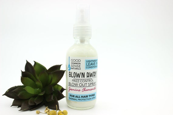 Blow Out Spray Frizz Control Blow Dry Spray Jasmine Etsy