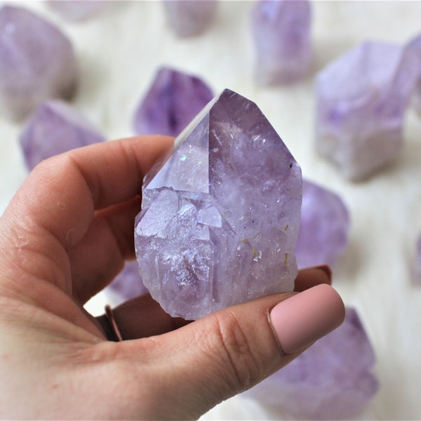 Amethyst Point ~ Cut Base ~ Semi Polished ~ Amethyst Crystal Tower