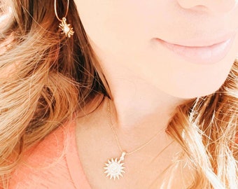 Gold Sun Necklace