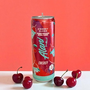 Alani Nu Cherry Slush Soy Candle: Recycled Energy Drink Can, Birthday Gift, Christmas Gift, Alani Candle bild 1