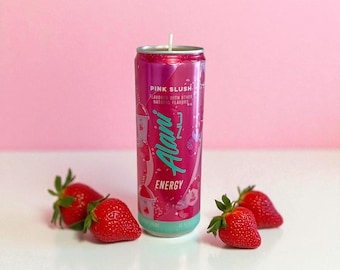 Alani Nu Pink Slush Soy Candle: Recycled Energy Drink Can - 11oz, Birthday Gift, Christmas Gift, Alani Candle