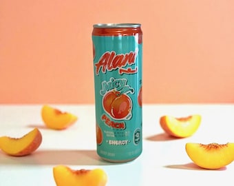 Alani Energy Drink Can Candle: Juicy Peach - Soy Candle, Birthday Gift, Christmas Gift, Alani Candle