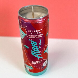 Alani Nu Cherry Slush Soy Candle: Recycled Energy Drink Can, Birthday Gift, Christmas Gift, Alani Candle bild 2