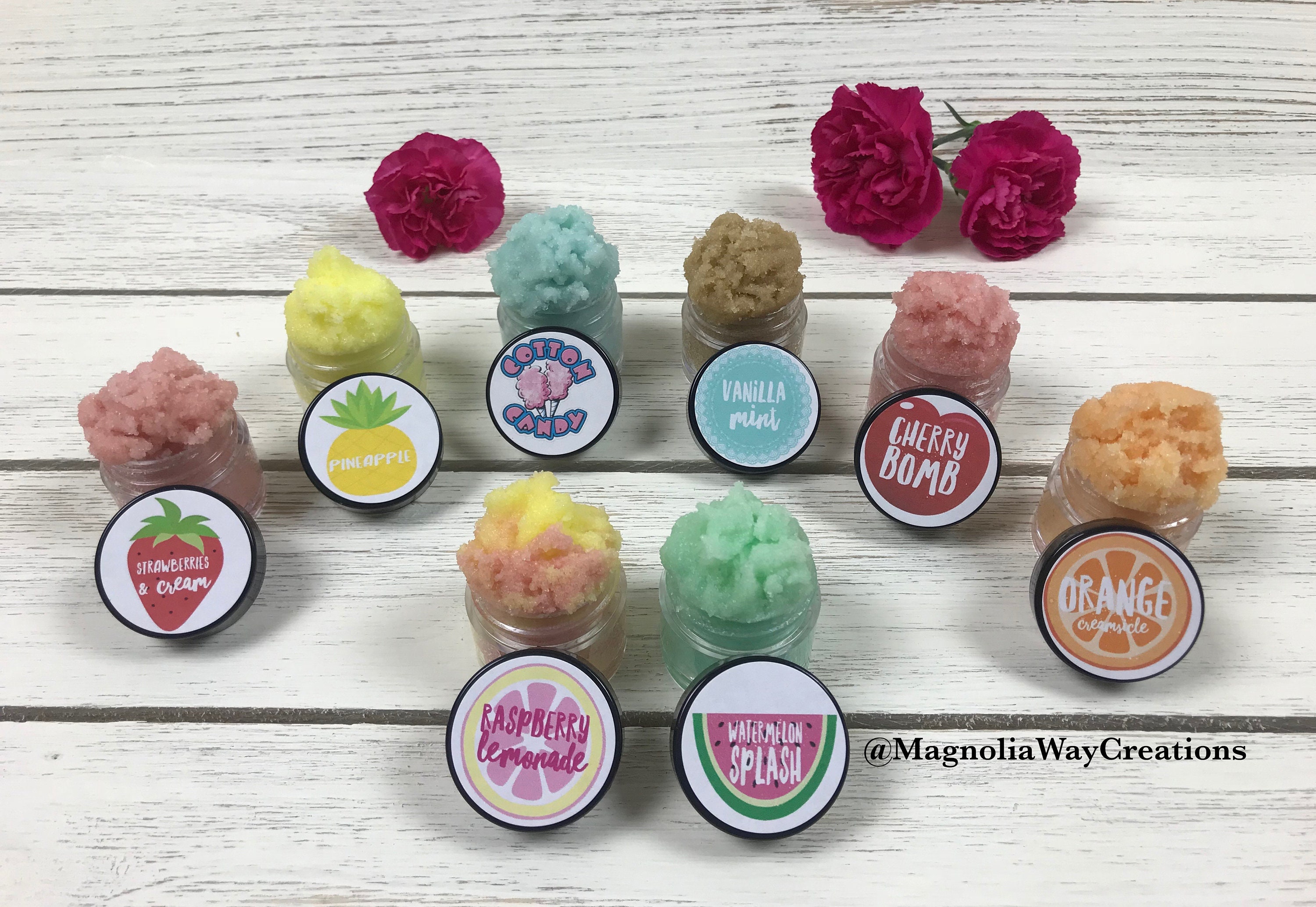 25 Delicious Edible Sugar Lip Scrubs Bulk Order XL 15g. Jars Etsy