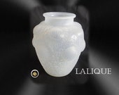 René Lalique Art Glass 39 Domremy 39 Vase - white opalescent